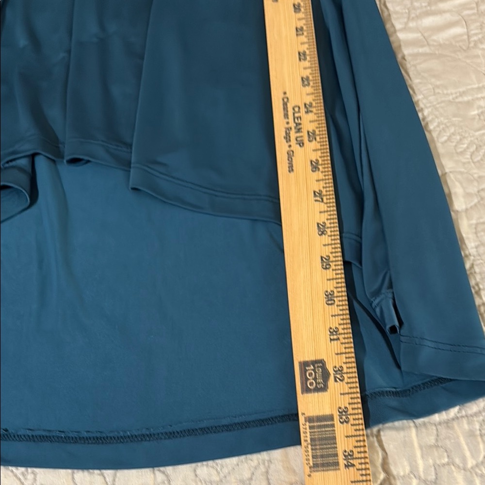 24/7 Comfort Apparel Blue High Low Tunic Top - Picture 4 of 5